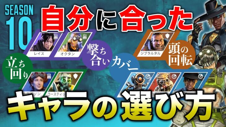 【APEX LEGENDS】相性があってないとダメ！自分に合ったキャラの選び方！！【エーペックスレジェンズ】