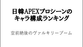 【APEX】プロシーンキャラ構成ランキング