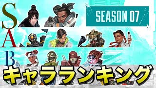 【APEX LEGENDS】シーズン7　キャラクターランキング！！【エーペックスレジェンズ】