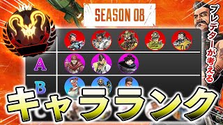 【APEX LEGENDS】現プレデターによるシーズン8のキャラクターランキング！【エーペックスレジェンズ】