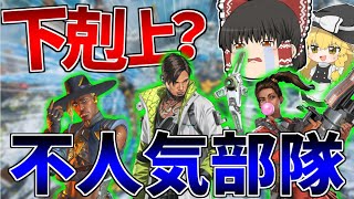 【Apex Legends】使用率ワースト3で部隊を構成したら癖が強すぎた件について【ゆっくり実況】Part60【GameWith所属】