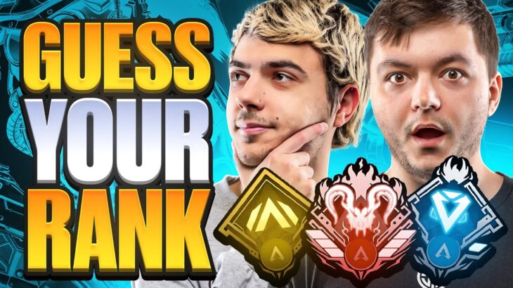 Can ImperialHal GUESS YOUR RANK? | TSM Apex Legends