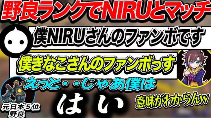 【APEX】まさかの野良ランクでNIRUとマッチしRASにも遭遇するきなこ【kinako/NIRU】