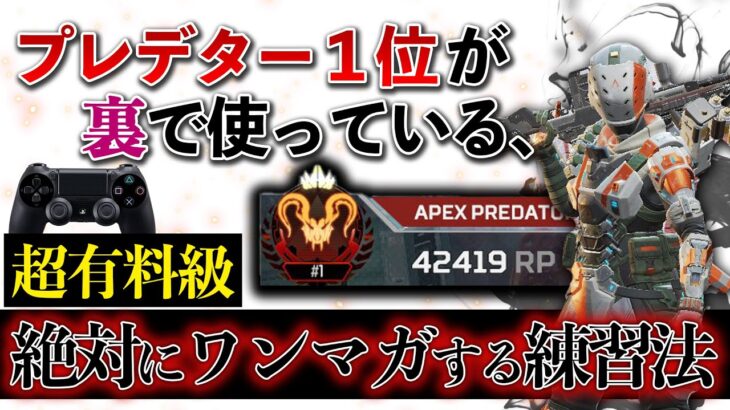 【1人でも可能】プレデター１位維持者が断言する「1番効く練習法」とは！？【PAD】