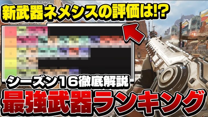 【シーズン16版】プレデターが選ぶ環境最強武器構成&武器ランキング【APEX/エーペックスレジェンズ】