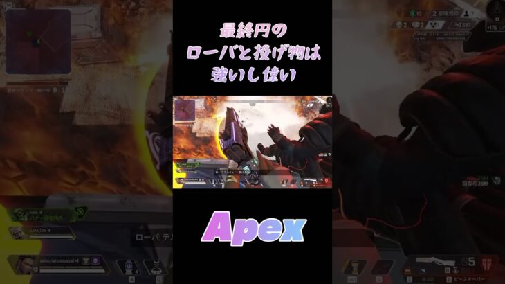 【#Apex】ローバと投げ物は最終円で偉いし強い初心者Apex（a kino）