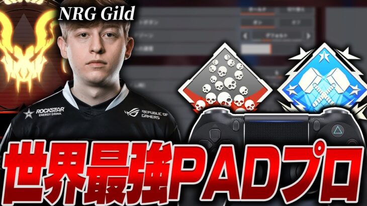 【1 v 1トーナメントPAD部門1位】世界最強PADプロ,NRG Gildの感度,デバイスをご紹介!【キル集あり】