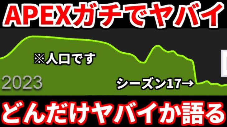 シーズン17のランクシステムで人口が笑えないレベルに・・・これ見て皆はどう思う？俺の思う事も話すよ！【APEX LEGENDS立ち回り解説】