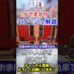 【APEX】これだけは覚えてください。弱いミラージュがついやってしまうNG行動 #Shorts【初心者】