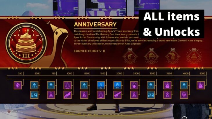 Apex Legends: “Anniversary” Collection Event Prize Tracker ALL items & Unlocks (Season 12)