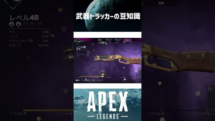 武器トラッカーの豆知識【APEX】#shorts #apex #エーペックス