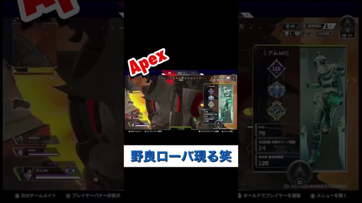 野良ローバ現る笑【Apex】#shorts