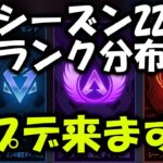 【APEX】アプデ来ます＆シーズン22ランク分布最終結果【エーペックス】