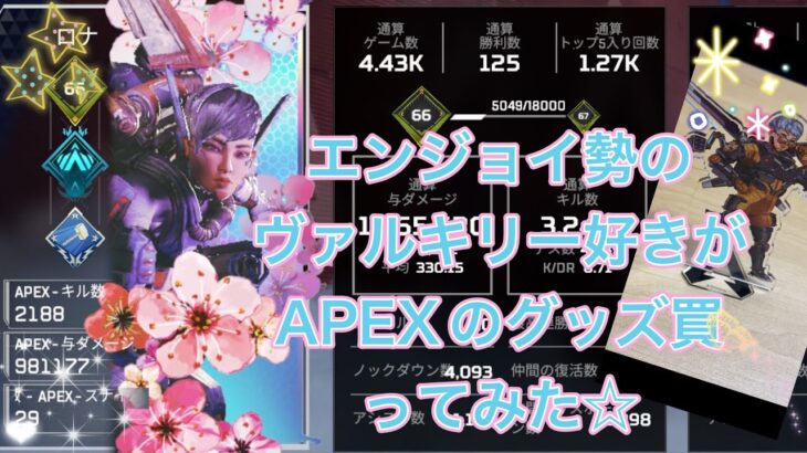 【APEX】ヴァルキリー好きがAPEXのグッズがたまたま売っていたから買ってみた☆