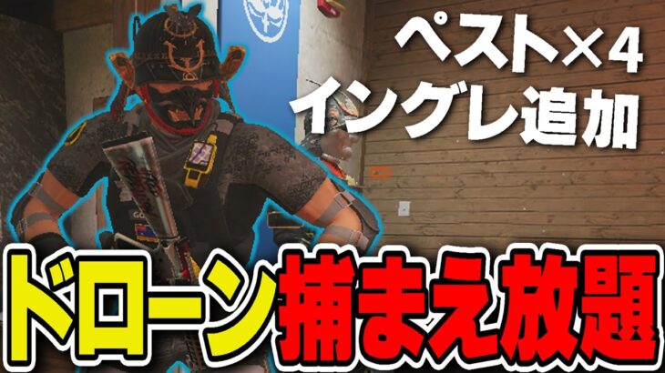 最新アプデでペストが4個に増えた”モジー”が強すぎる…!!【ドローン捕まえ放題】- R6S