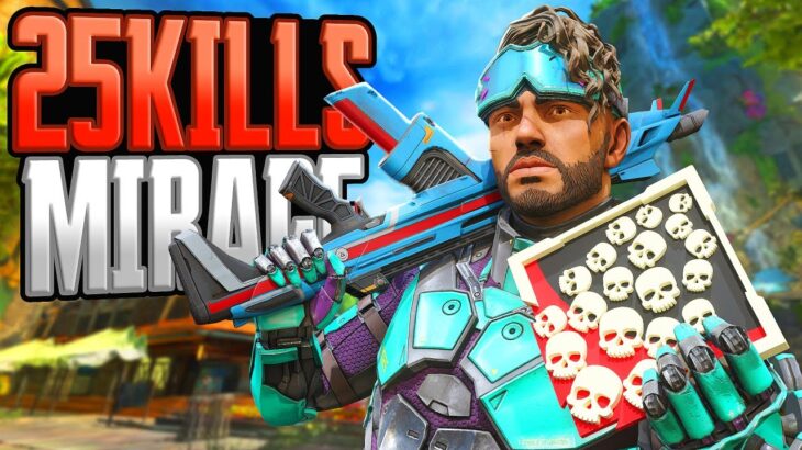 Mirage 25 KILLS and 5K Damage Apex Legends Gameplay Season 22