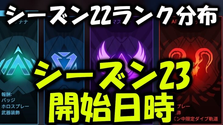 【APEX リーク】シーズン23いつから?S22最終ランク分布【エーペックス】