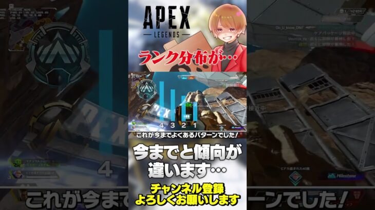 ランク分布が今までとちょっと違うw【 APEX のったん エペ解説 】#apex #apexlegends #のったん #エペ解説 #エペ