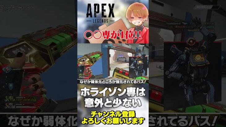 〇〇専のプレイヤーが可視化された！一位はアイツでしたw【 APEX のったん エペ解説 】#apex #apexlegends #のったん #エペ解説 #エペ