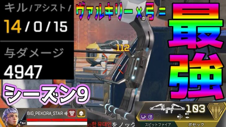 APEX ヴァルキリー 4900ダメージ【PC/PAD シーズン9Legasy】
