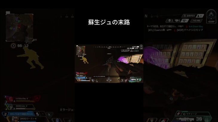 (利用者さん作成）透明蘇生集 #APEX  #キル集 #shorts