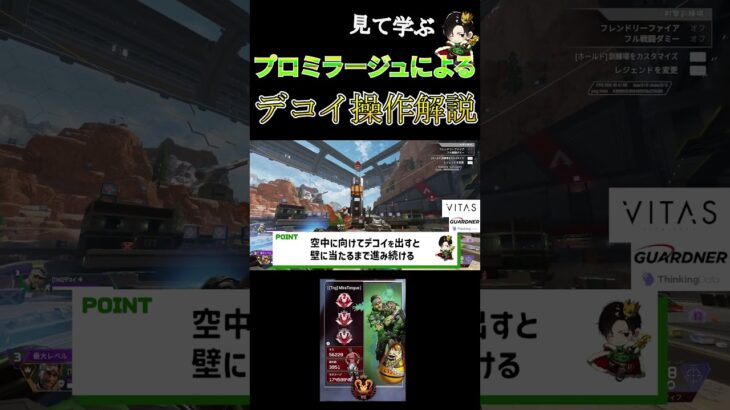 【解説】これだけやれば勝率上がる。元プロが使うミラージュの”デコイ操作3選”【みらたんぐ】