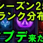 【APEX】アプデ来たぞ＆シーズン25ランク分布【エーペックス】