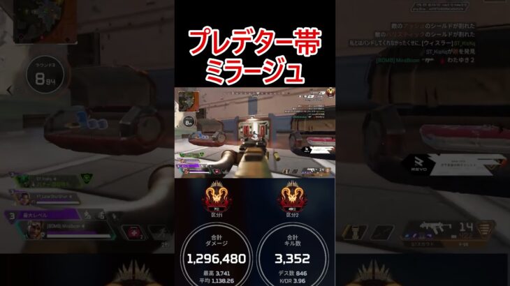 プレデター世界最高7位のミラージュ #apex #apexlegends #ミラージュ #エーペックス