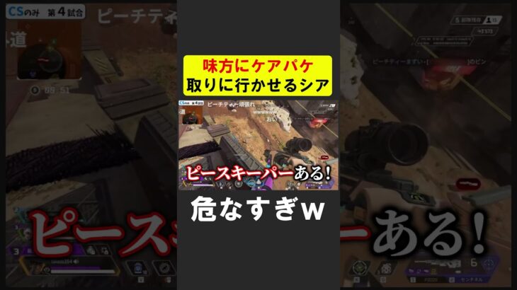 自分が４にたくないから味方に行かせるシア【APEX】 #apex #apexlegends #シア