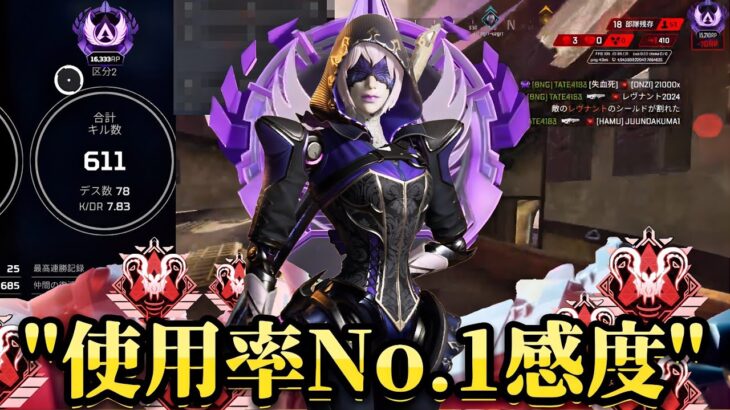 【Apex】マスターなのにプレデターを轢き〇す男のキル集＆感度紹介