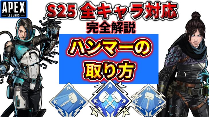 【S25最新版】ハンマーを確実に取るためのApex初心者講座｜全キャラ対応の立ち回り・武器・意識すべきことを徹底解説！【ゆっくり実況】【エーペックス】【Apex Legends】