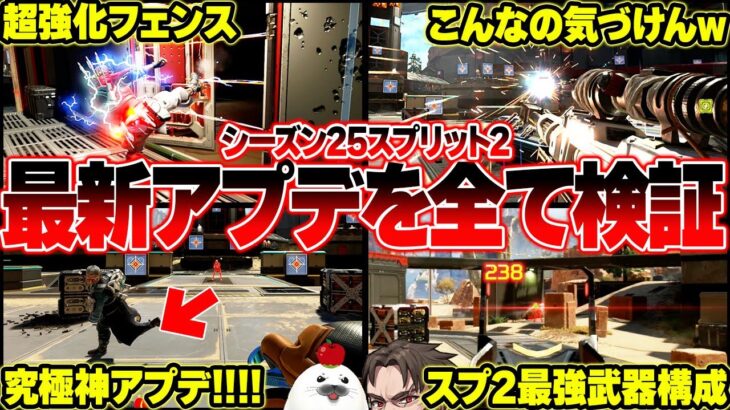 【パッチノート全検証】足音がめちゃくちゃ聞こえるぞ！他調整もマジでヤバすぎる！6/25アプデ全部見る【Apex Legends/PC版ソロプレデター】シーズン25スプリット2 ワットソン ヴァンテージ