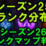 【APEX リーク】シーズン25ランク分布＆シーズン26ランクマップ判明【エーペックス】