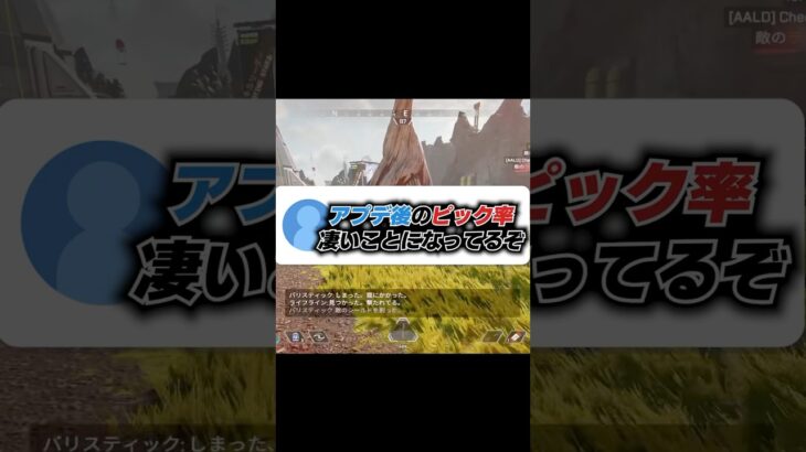 Q：アプデ後の使用率ランキング凄いことになってるぞ！！！ 【APEX エーペックスレジェンズ】 #Shorts