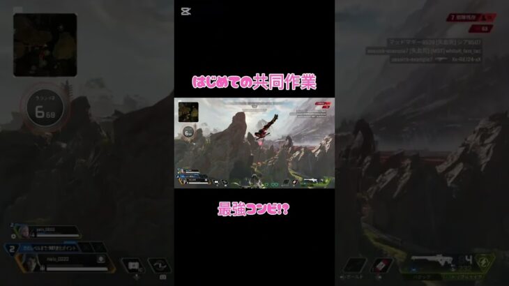 アッシュとヴァルキリーのウルトで逃走💨 #apex #カップル