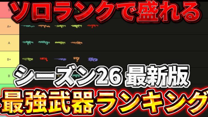 【シーズン26 最新版】武器ランキングを徹底解説！ソロランクはこの武器を使ってください！ 【ゆっくり実況】【エーペックス】【Apex Legends】