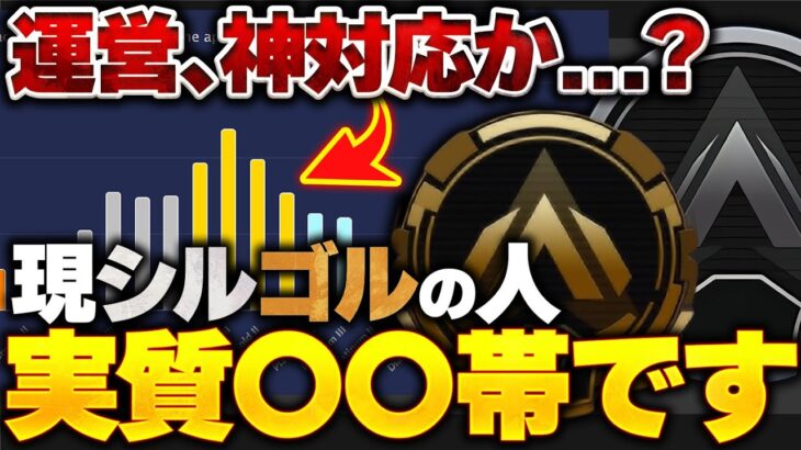 【運営感謝】これ、かなり良いランク分布になってない…？シーズン26の神アプデでランク分布にも大きな変化が… 【APEX エーペックスレジェンズ】