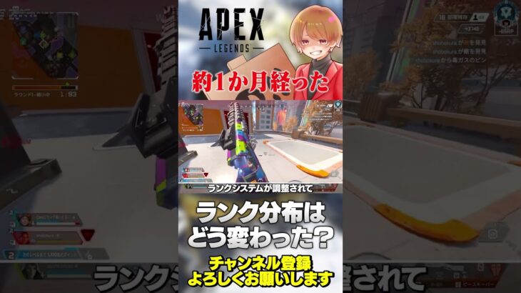 今期1ヶ月経ったけどランク分布がどう変わったか気になりませんか？あんまり変わってないですw【 APEX のったん エペ解説 】#apex #apexlegends #のったん #エペ解説 #エペ