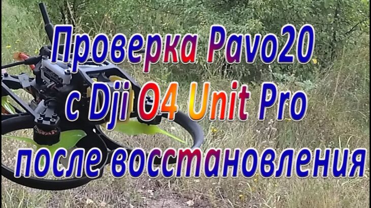 Воздушный модуль Dji O4 Unit Lite в воздухе на Pavo20