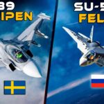 High-Tech Intercept | Jas-39 Gripen Vs Su-57M | Meteor Vs R-37M | Digital Combat Simulator | DCS |