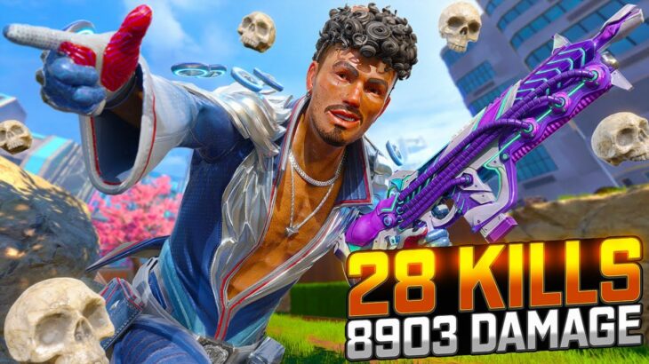 NEW Mirage INSANE 28 KILLS and 8,900 Damage Apex Legends Gameplay