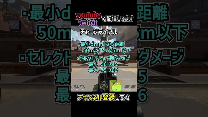 リピーター、チャージライフル弱体化 まさかの追加バランス調整を解説 | apexlegends #apex #shorts