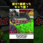 今までで皆が1番使たキャラは何？【Apex Legends】【あゆむ】#shorts