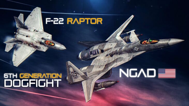 NGAD 6th Generation Dogfight Vs F-22 Raptor | Digital Combat Simulator | DCS |