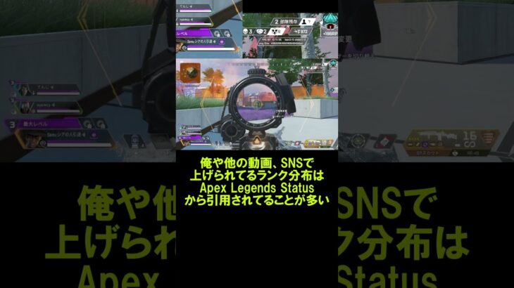 【APEX】公式のシーズン26ランク分布【エーペックス】#shorts #apexlegends #apex