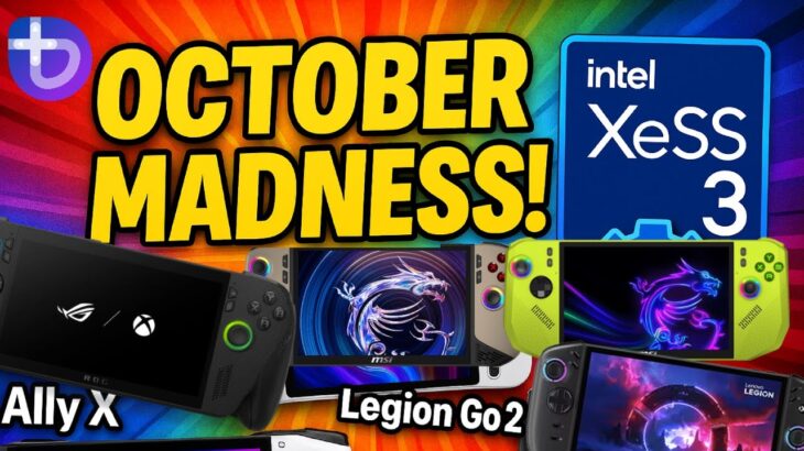 October Handheld Madness! OneXFly Apex, Legion Go 2 OLED & Ally X — Intel XeSS 3, Bazzite 43 & more!