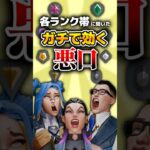 【VALORANT】各ランクに聞いたガチで効く悪口【ていと】 #shorts #valorant